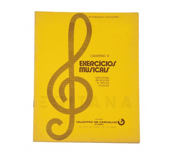 Egitana Livro Exercícios Musicais 6 Fernanda Chichorro